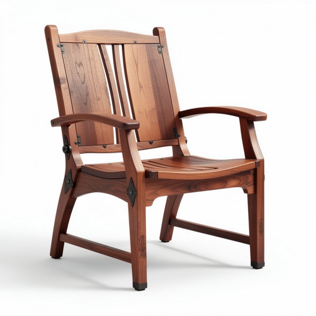 Silla de madera de pino para exterior con diseño ergonómico 80 x 60 x 90cm