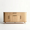 Mueble de madera de roble con puertas y cajones 150 x 40 x 80cm